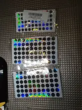 Etiquetas adhesivas láser a prueba de agua para manualidades, esmalte de uñas pintalabios, etiquetas con números de Color, suministros escolares y de oficina, Número 1-300