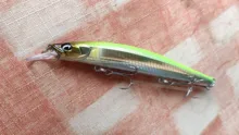 Ravenclraft-señuelo de Pesca wobblers 113SF 12,2g, pececillo flotante lento, Jerkbait, labio poligonal, gancho triple para trucha de lubina