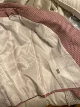 Houndstooth Blazer Jacket Buttons Classic Double-Breasted Womens High-Street Metal Newest