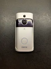EKEN-Timbre de puerta de seguridad inalámbrico para puerta, monitor de seguridad inalámbrico modelo V5 para puerta con timbre y vídeo con conexión Wifi, grabadora de vídeo con visión nocturna, perfecta para el hogar