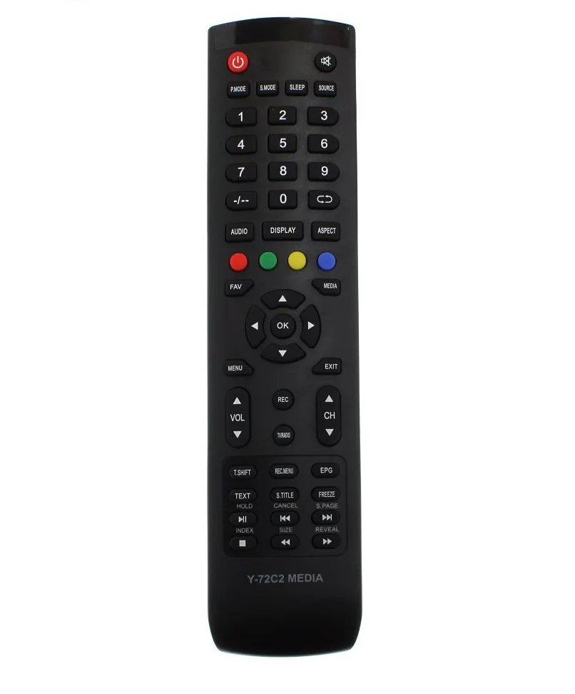 Afstandsbediening Akai Y-72C2 Media Lcd Tv, LEA-28L41P, LEA-32L41P, LEA-32L42GS, LEA-39L43P Afstandsbediening Akai Y-72C2 Media Lcd Tv, LEA-28L41P, LEA-32L41P, LEA-32L42GS, LEA-39L43P