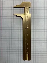 Measuring-Ruler Brass-Caliper Vernier Dual-Scale Retro Mini High-Quality Portable Pure-Copper