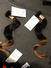 Extensiones de pelo humano con degradado para mujer negra T1B/30, extensiones de cabello humano ondulado brasileño, 35g/Uds., 5/6/7/8/9/10 Uds.