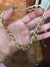 Collar cubano Punk Miami, cadena gruesa de aluminio, Color dorado, joyería para mujer 2020