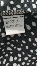 Summer Dress V-Neck Dot Print Mini Casual Women Three-Quarter Above-Knee Single-Breasted