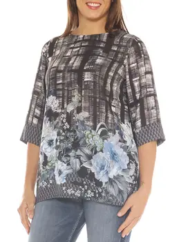 

Maxi shirt women georgette fancy floral size soft