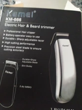 Kemei-Mini Afeitadora eléctrica portátil para hombre, maquinilla de afeitar Máquina para cortar cabello Barba, 3 peines