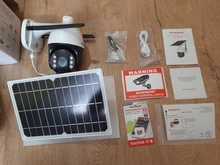 Cámara IP con Panel Solar y batería, 4G, Sim, wifi, 1080P, PTZ, PIR, detección humana, visión nocturna a Color