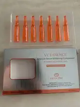 Suero facial con ampolla de vitamina C, blanqueador, antiarrugas, hidratante, reduce los poros, repara el cuidado de la piel facial