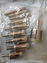 Juego de brocas con revestimiento de diamante Hss, brocas de perforación para azulejos, mármol, vidrio y cerámica, herramientas eléctricas de 6mm-30mm, 10 Uds.