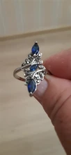 Clásico de moda de anillo de boda azul exquisito anillo de circón para mujer 2020 nueva moda joyería de la boda de regalo de Año Nuevo