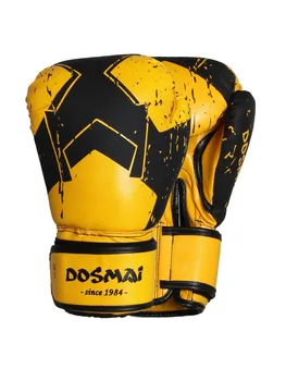 

DOSMAI Boxing Kick Boxing Gloves 8Oz 10Oz 12Oz Silver Grey Yellow Black Beige Gold Synthetic Leather Velcro Special Padded Glove