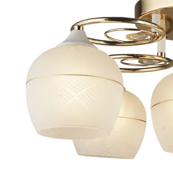 

Ceiling interior chandelier Idro in Art Deco style, 60 W, e27, for 5 lamps