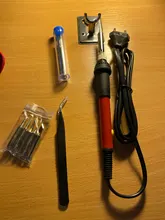 Iron-Tips Repair-Tools Soldering-Iron-Stand-Cleaner Welding-Gun Temperature Adjustable