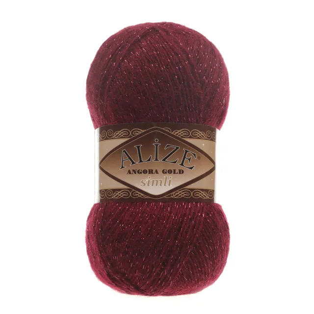 Alize Angora Gold Simli, Silvery, Knitting, Acrylic Yarn, Wool, Sweater Yarn, Crochet Yarn, Winter Yarn,n, Light Yarn, Lace 57