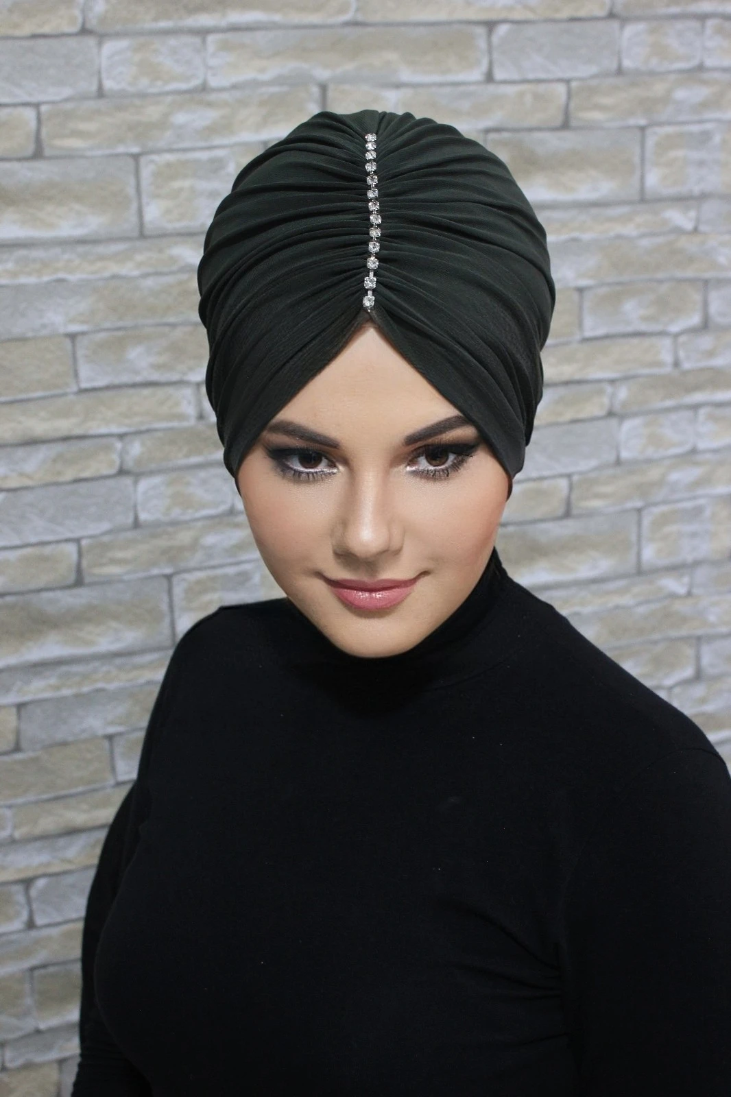 

Hijab Casual Instant Turban Stone Scarf Head Shawl Light Headwear, Shirred