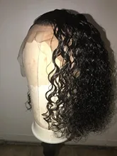 13x4 rizado profundo transparente frente de encaje pelucas de cabello humano rizado brasileño pelucas de cabello humano Pre arrancado Peluca de encaje onda profunda peluca