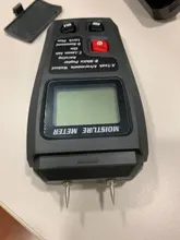 EMT01 de dos pines Digital medidor de humedad de madera 0-99.9% de probador de la humedad de la madera húmeda Detector con una gran pantalla LCD