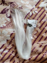 Lupu-extensiones de cabello sintético para mujer, extensiones largas y rectas de color arcoíris, resistentes al calor