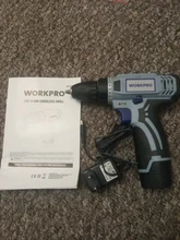 WORKPRO-Destornillador eléctrico inalámbrico 12V, mini controlador de potencia inalámbrico, batería de iones de litio CC de 3/8 pulgadas, 2 velocidades