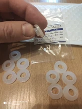 Anillo de goma de silicona PTFE, junta plana de sellado para boquilla de ducha, manguera, tubo de fuelle, arandela, blanco y negro, 1/2 , 3/4, 1