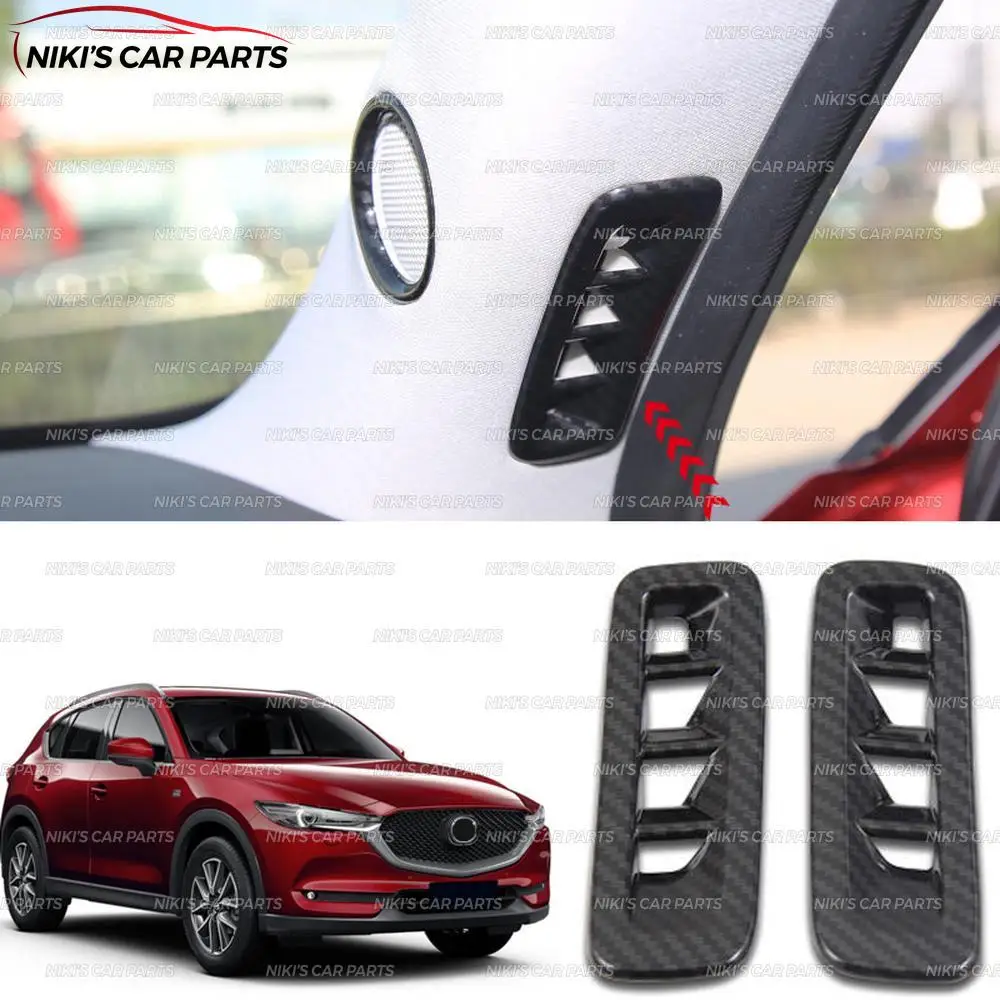 Накладки на вентиляционные отверстия для Mazda CX5- ABS пластик 2 шт. литье украшение автомобиля Стайлинг интерьер