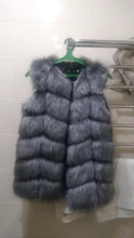 Fur Vest Coat Jacket Gilet Faux-Fox Winter Women Fashion Luxury Warm 4XL High-Quality