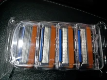 4 unids/pack profesional de 5 capas de hojas de afeitar Compatible para los hombres cara cuidado o Mache 3