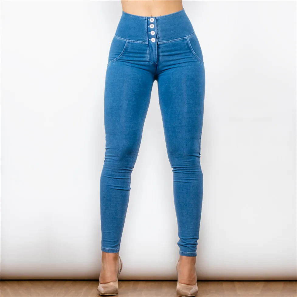 Shascullfites High Waisted Skinny Jeans 