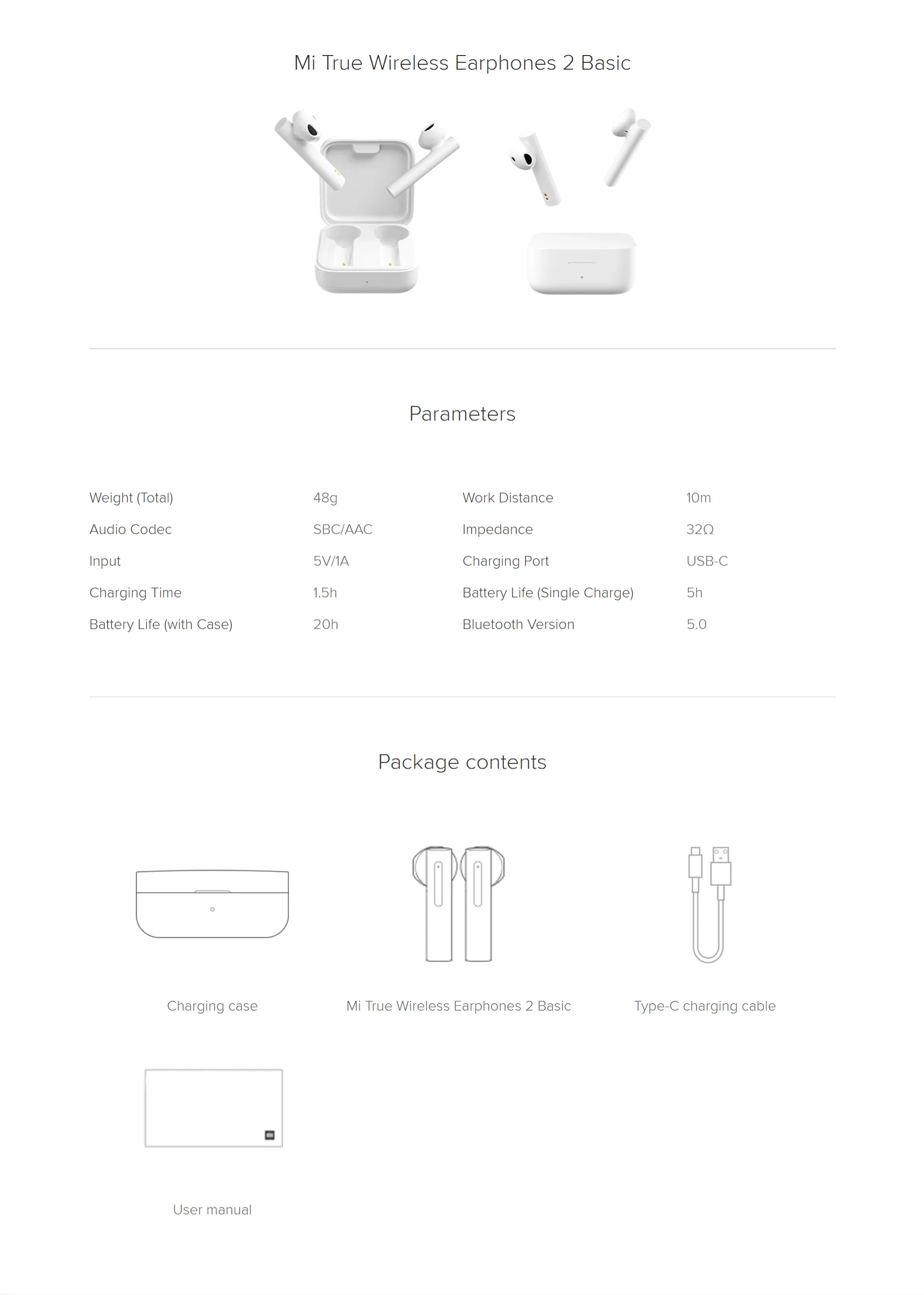 Xiaomi Mi True Wireless Earphones 2 