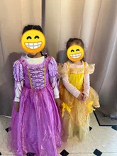 Vestidos de princesa para niña, disfraz de Bella para Cosplay, nieve, Navidad, Halloween, Princesa, ropa de fiesta para niños