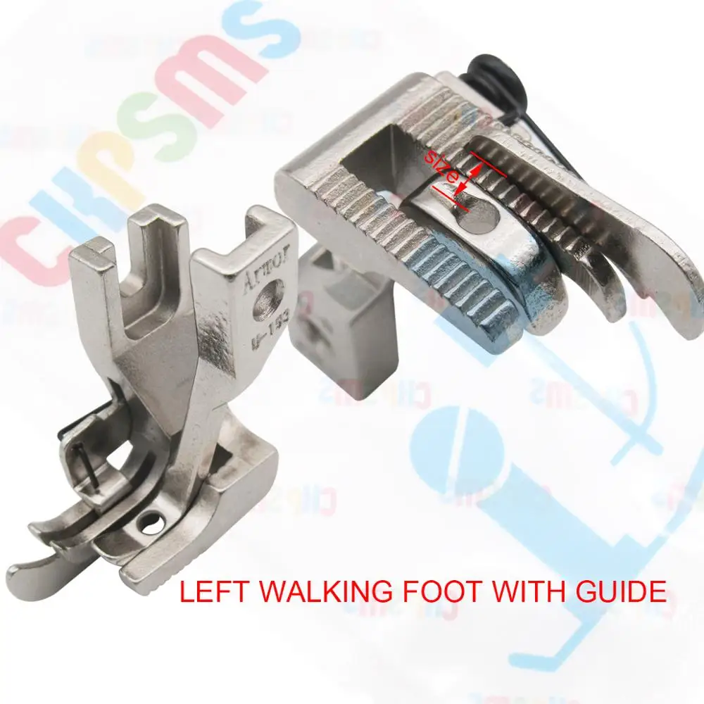 6SET LEFT&RIGHT WALKING FEET WITH GUIDE FIT FOR JUKI DU-141 DU-1181 CONSEW 205RB 