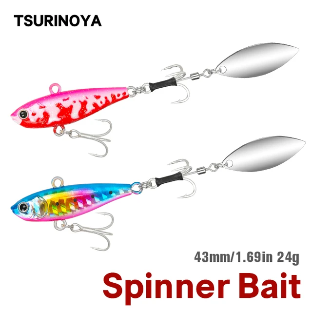 Metal Lure Vib Spinner Fishing, Spinner Bait Tsurinoya