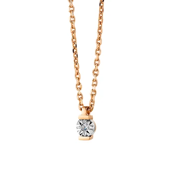 

Gold necklace 585 with stones: Diamond