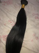 Maxglam-extensiones de cabello humano liso, 30 y 40 pulgadas, brasileño, Remy, extensiones de cabello liso de hueso Natural, tejido de doble trama, 1 paquete