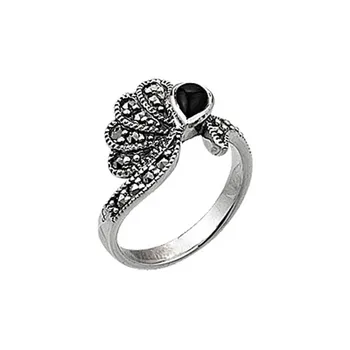 

Silver 925 Sterling Marcasite Ring