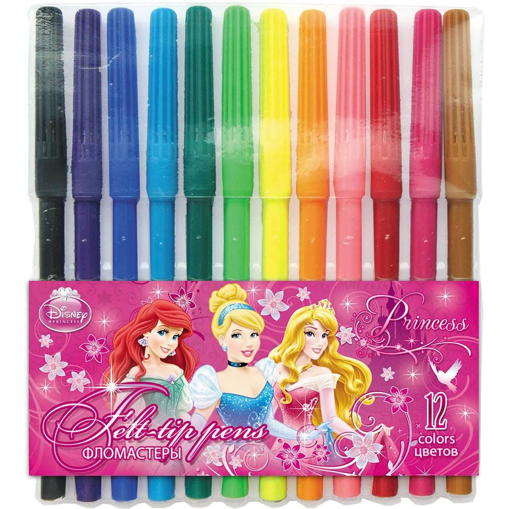 Фломастеры Disney Princess 12 цветов