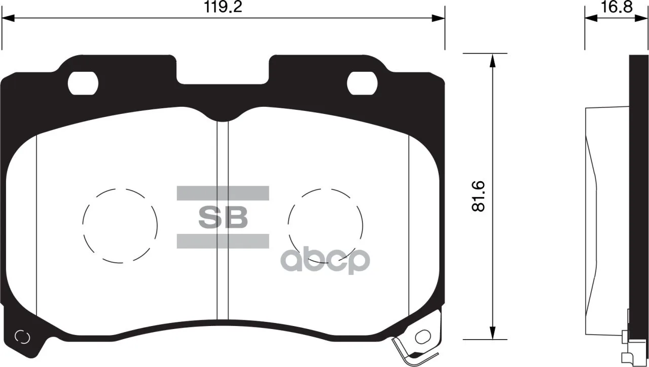 Колодки Тормозные Передние Sangsin Brake Sp1467 Sangsin brake арт. SP1467