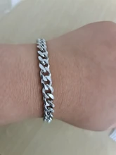 Pulsera de cadena cubana para hombre y mujer, brazalete clásico de acero inoxidable, 3/5/7mm de ancho, regalo de joyería, nueva moda, 2020