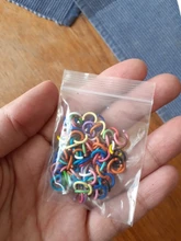 Lote de anillos de Metal de colores para hacer joyas, 100 unidades, 1,2x8mm, único abierto