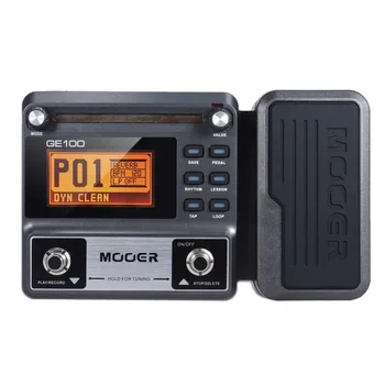 

MOOER GE100 Guitar Multi FX effect Processor Effect Pedal with Loop Recording Tuning Tap Tempo Rhythm Setting Scale Chord Lesson