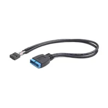 USB 2,0 к USB 3,0 Внутренний Кабель GEMBIRD CC-U3U2-01(3 м) черный