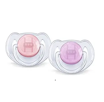 

Philips Avent pacifiers transparent with pacifiers orthodontic, no BPA, 2 pcs, assorted colors pacifiers and massaggiage
