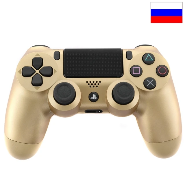 Wireless Bluetooth gamepad controller for PS4, controller suitable for iOS, Android, PS4, PC, wireless Bluetooth game controller for PC mobile phone TV box computer joystick for tablet PC TV gamepad joypad controller Golden