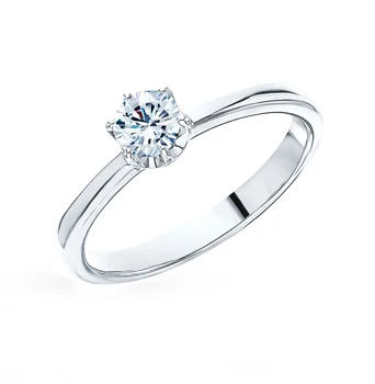 

Gold ring "diamonds of Yakutia" sunlight sample 585