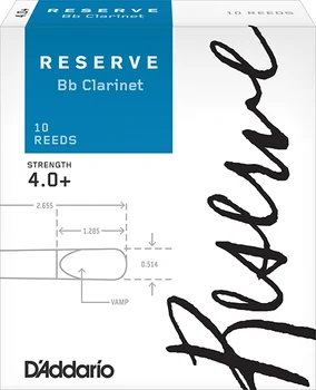 

Dcr10405 reserve canes for Bb Clarinet, size 4.0 +, 10 PCs, Rico