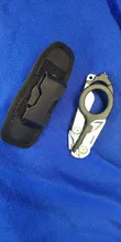 Tijeras de Respuesta de Emergencia Raptor 6 en 1, con cortador de Correa y interruptor de vidrio negro con funda Compatible con MOLLE