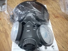 Mascarilla de seguridad para carpintero, protector para pulidora, a prueba de polvo y con 10 filtros nuevo, máscara respiratoria antipolvo con filtro dual