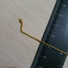 200 Uds. De abalorios chapados en oro y plata, Conector de cadenas de bolitas, 1,5mm, 2mm, 2,4mm, 3,2mm