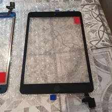 Nuevo para el iPad Mini 1 iPad Mini 2 pantalla táctil A1432 A1454 A1455 A1489 A1490 A149 digitalizador IC Cable botón de inicio Mini2